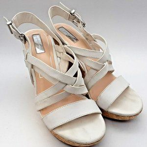 Jessica Simpson Women's 9 M Wedge Platform Strappy Open Toe Heels JS-JULITA